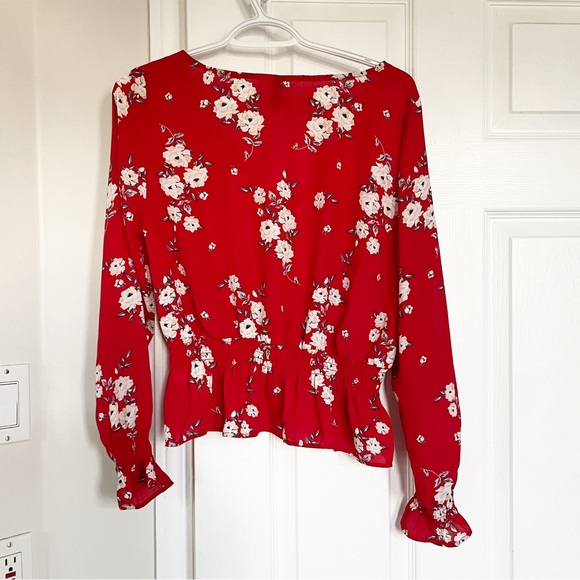 H&M Floral Peplum Blouse - Picture 2 of 4
